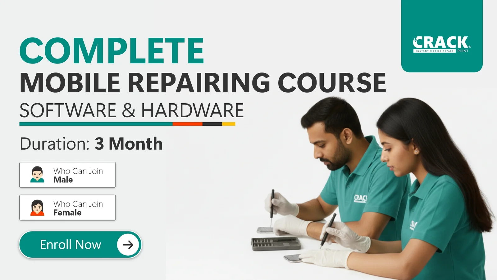 Complete Mobile Repairing Course Software & Hardware (3 Month)